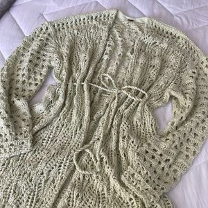 Free People Knit Maxi Cardigan